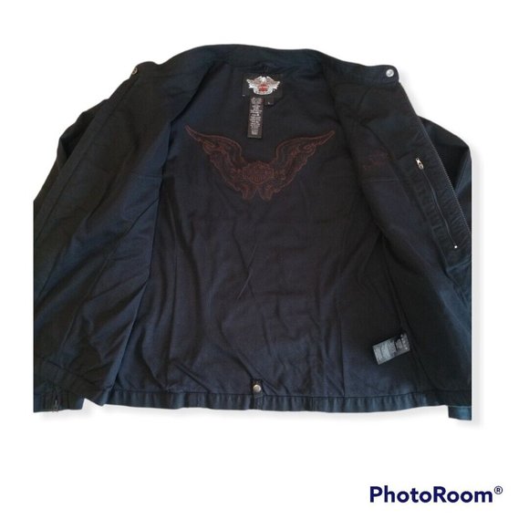 Women's Large L Harley-Davidson Cotton Jacket 97550-10VW NO LINER - Picture 5 of 8